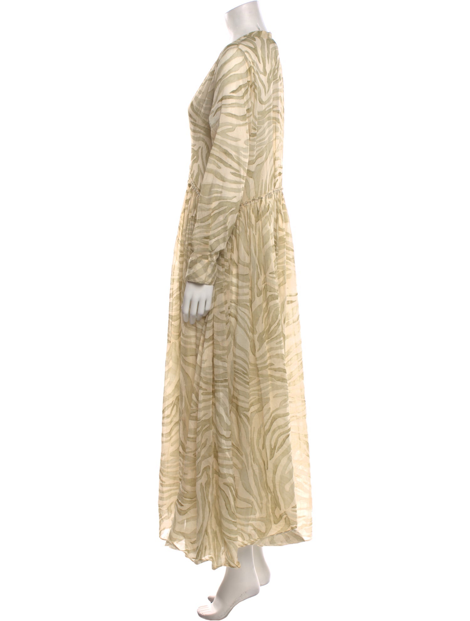 forte_forte V-Neck Long Dress