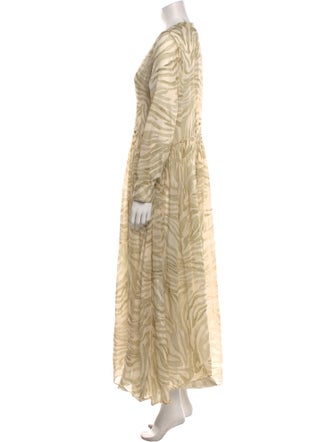 forte_forte V-Neck Long Dress