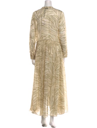 forte_forte V-Neck Long Dress