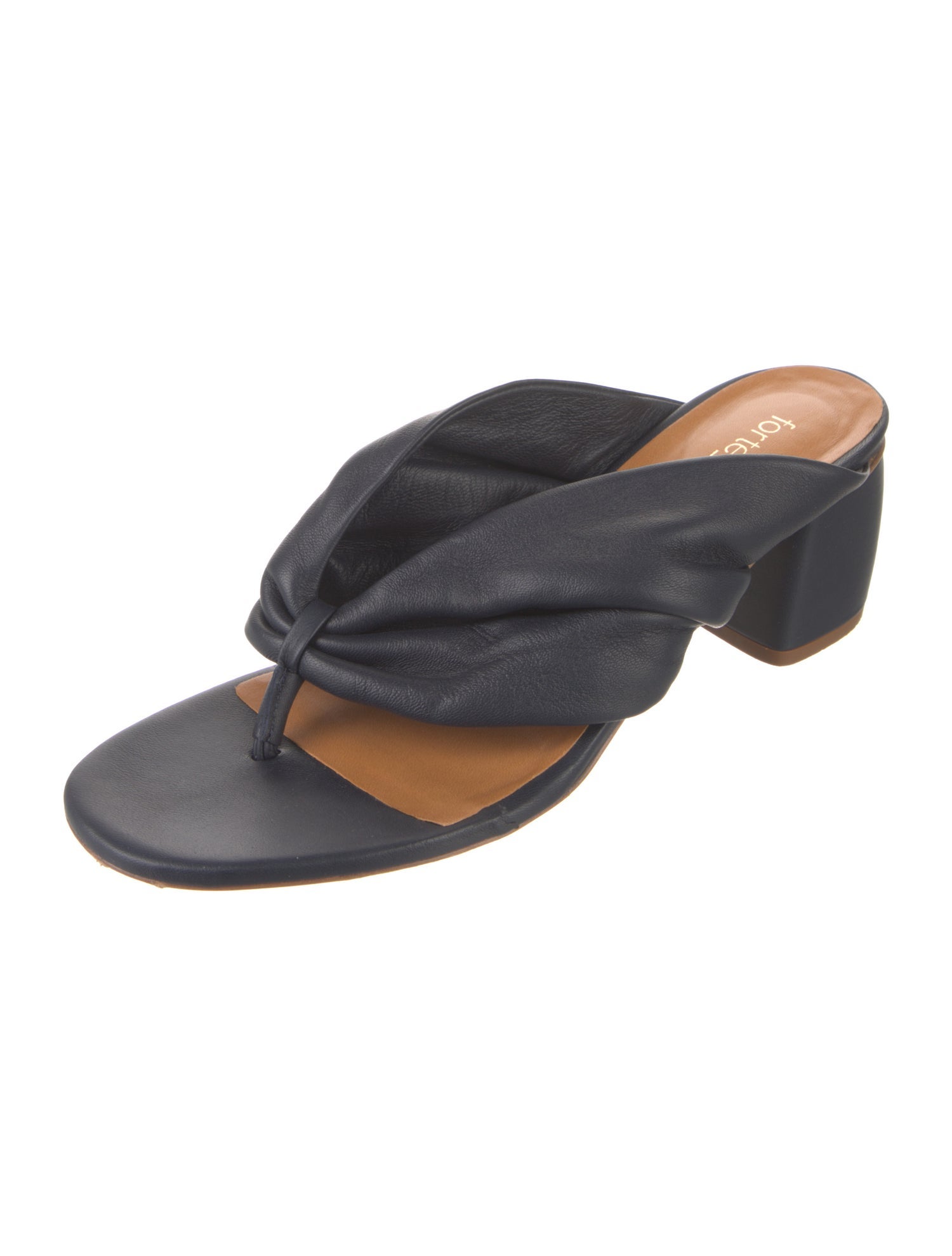 forte_forte Leather Slides