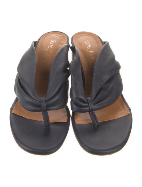 forte_forte Leather Slides