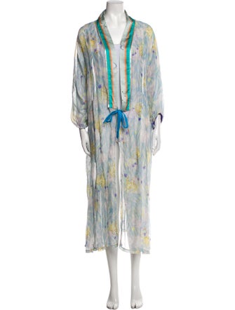 forte_forte Linen Printed Robe