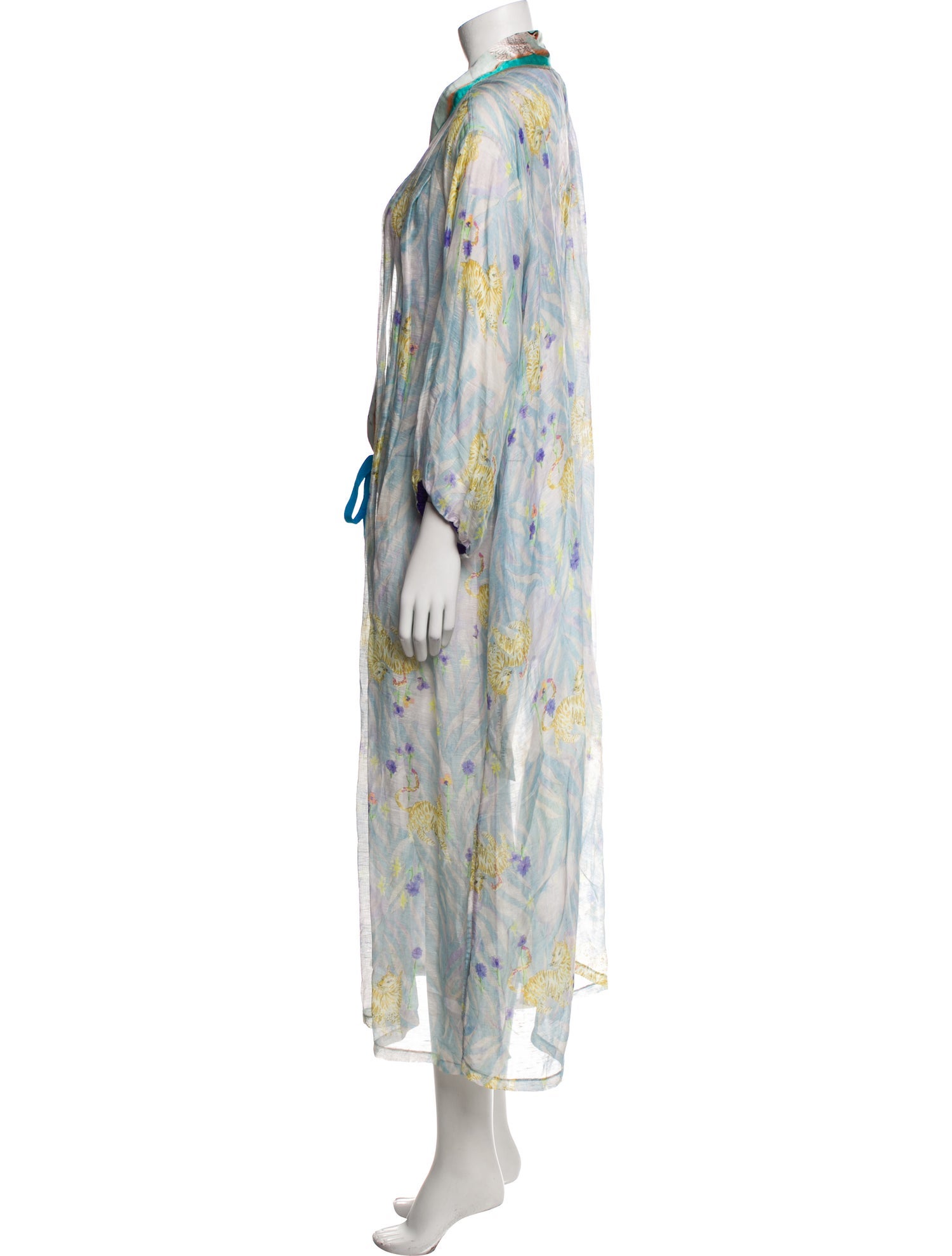 forte_forte Linen Printed Robe