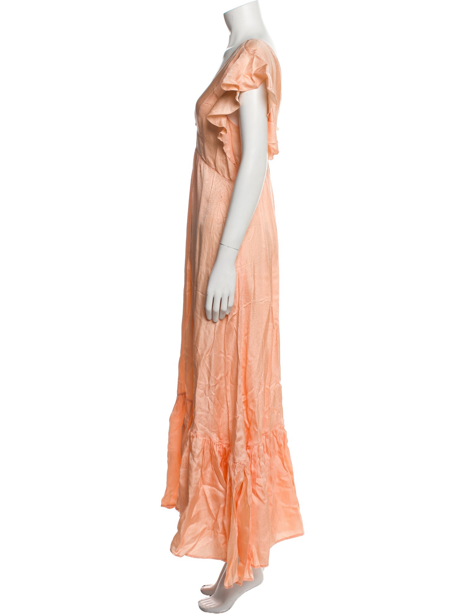 forte_forte Plunge Neckline Long Dress