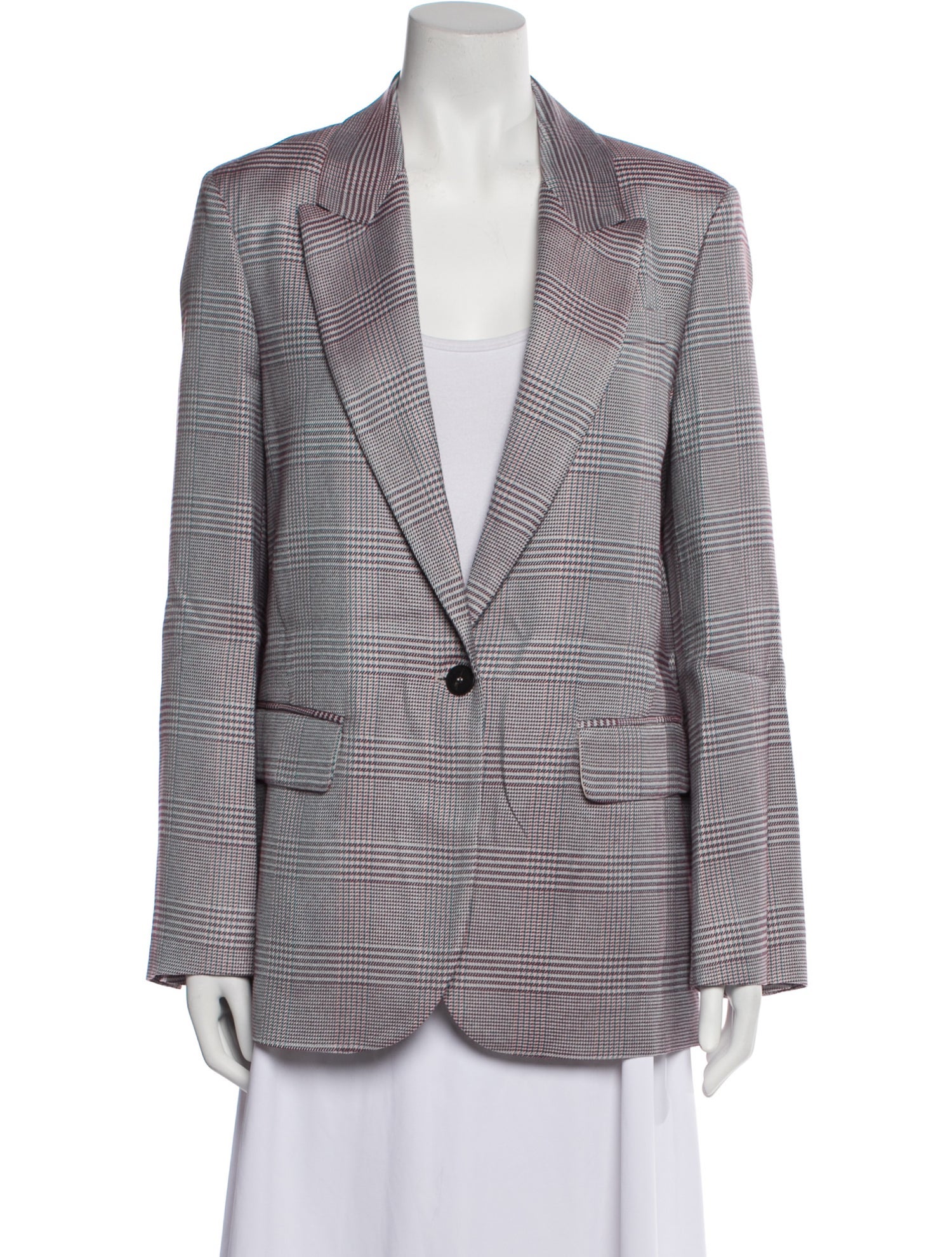 forte_forte Plaid Print Blazer w/ Tags
