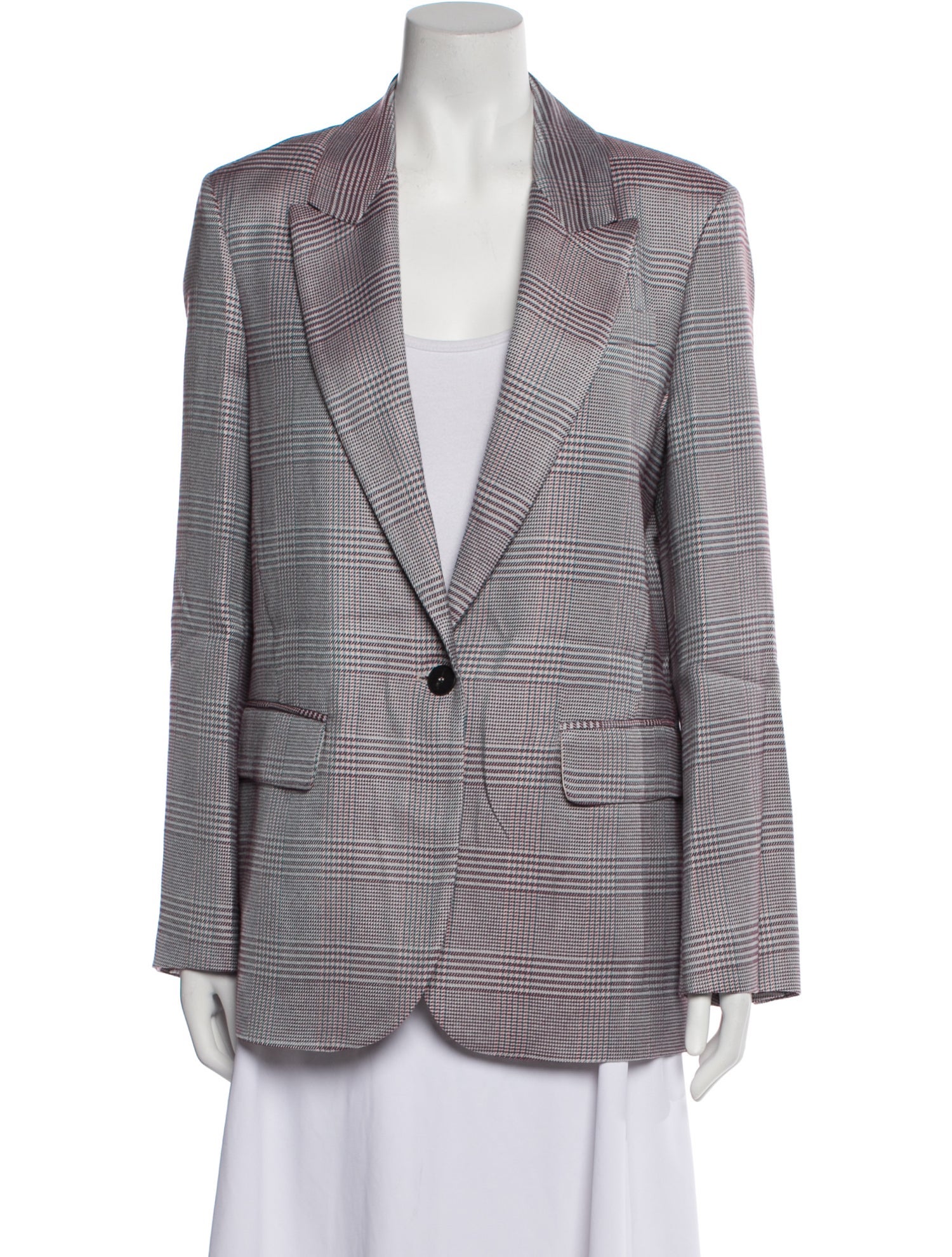 forte_forte Plaid Print Blazer w/ Tags