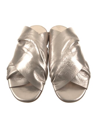 forte_forte Leather Slides