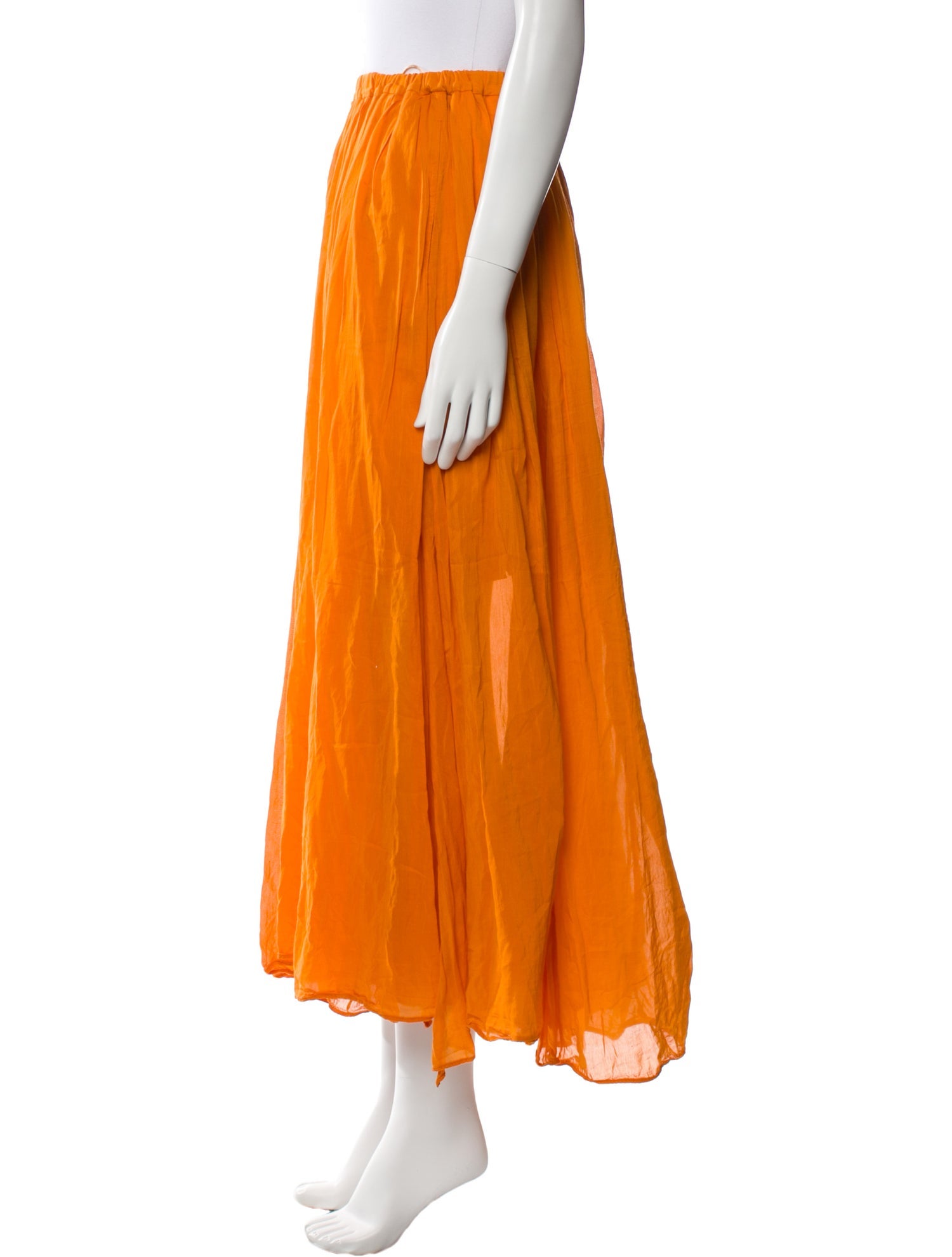 forte_forte Pleated Accents Midi Length Skirt