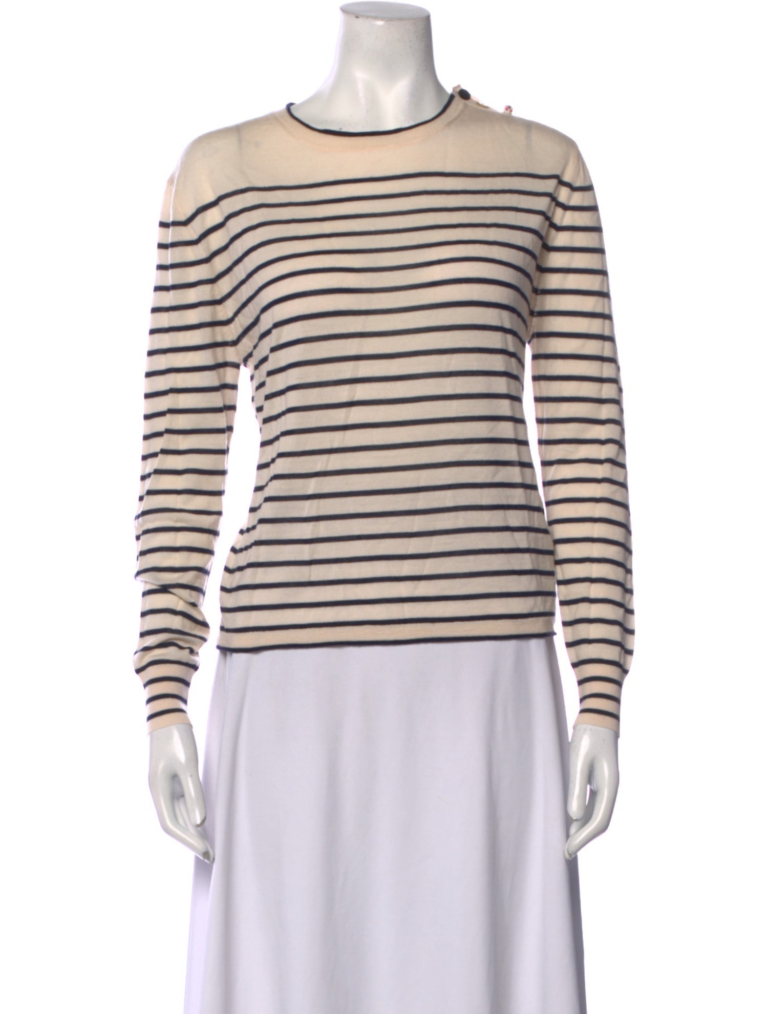 forte_forte Virgin Wool Striped Sweater