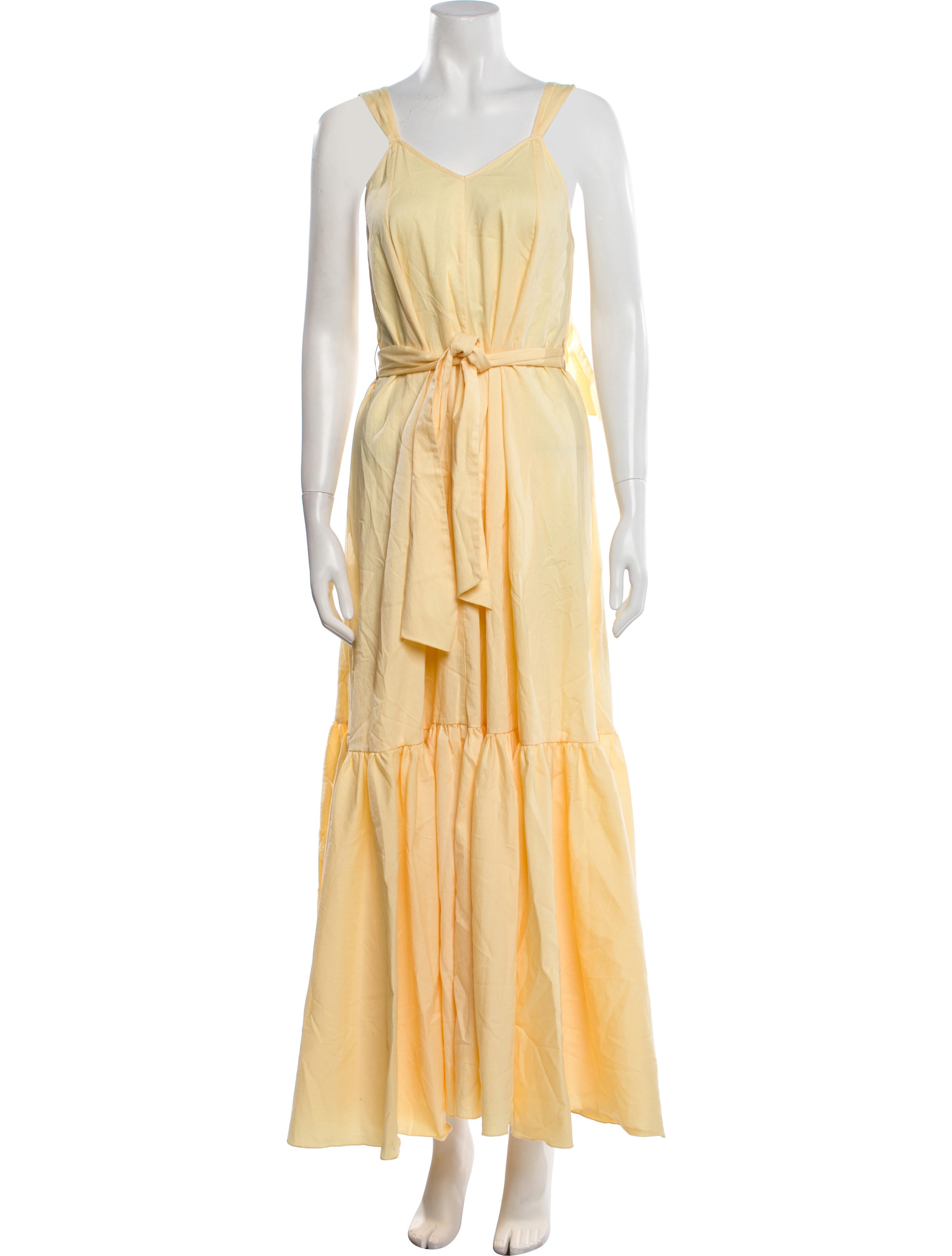 forte_forte V-Neck Long Dress