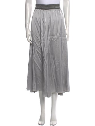 forte_forte Embroidered Accent Midi Length Skirt