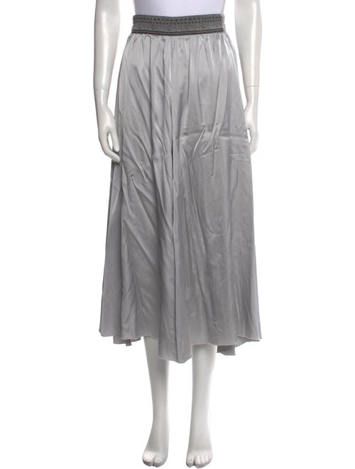 forte_forte Embroidered Accent Midi Length Skirt