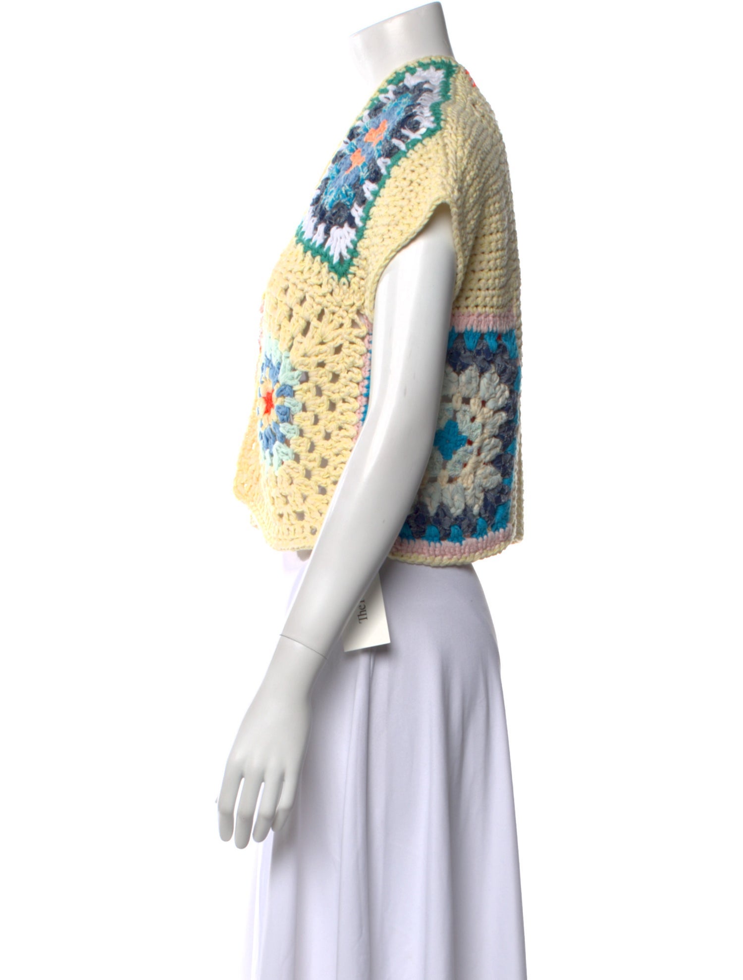 forte_forte Printed V-Neck Sweater