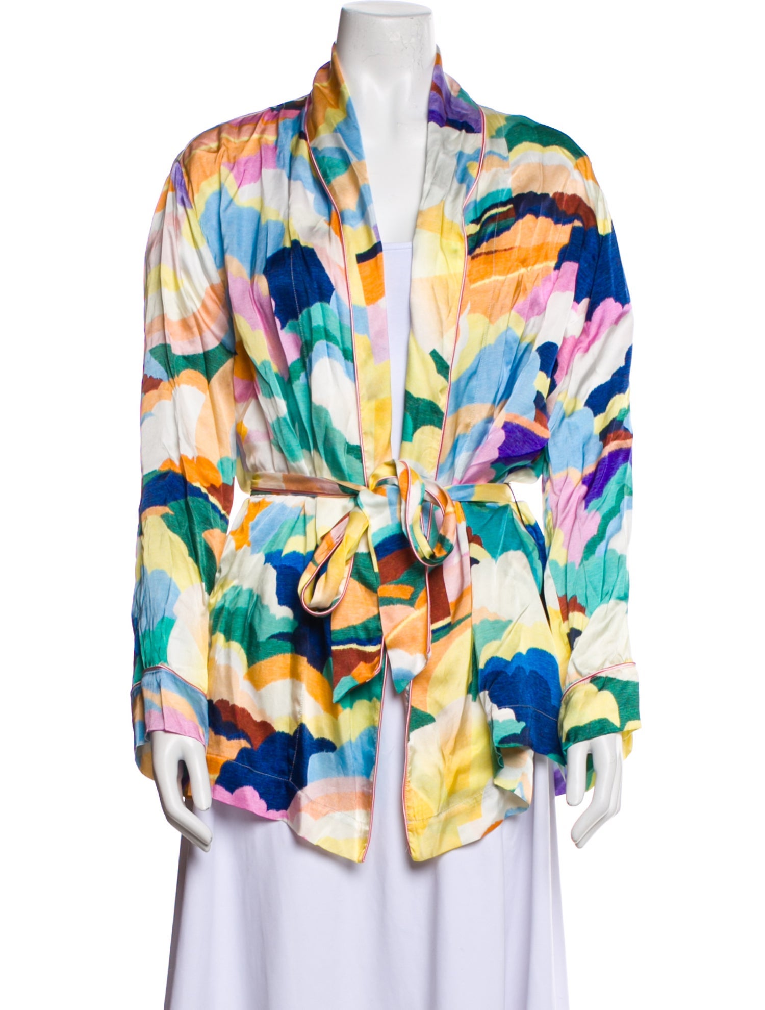 forte_forte Silk Printed Blazer