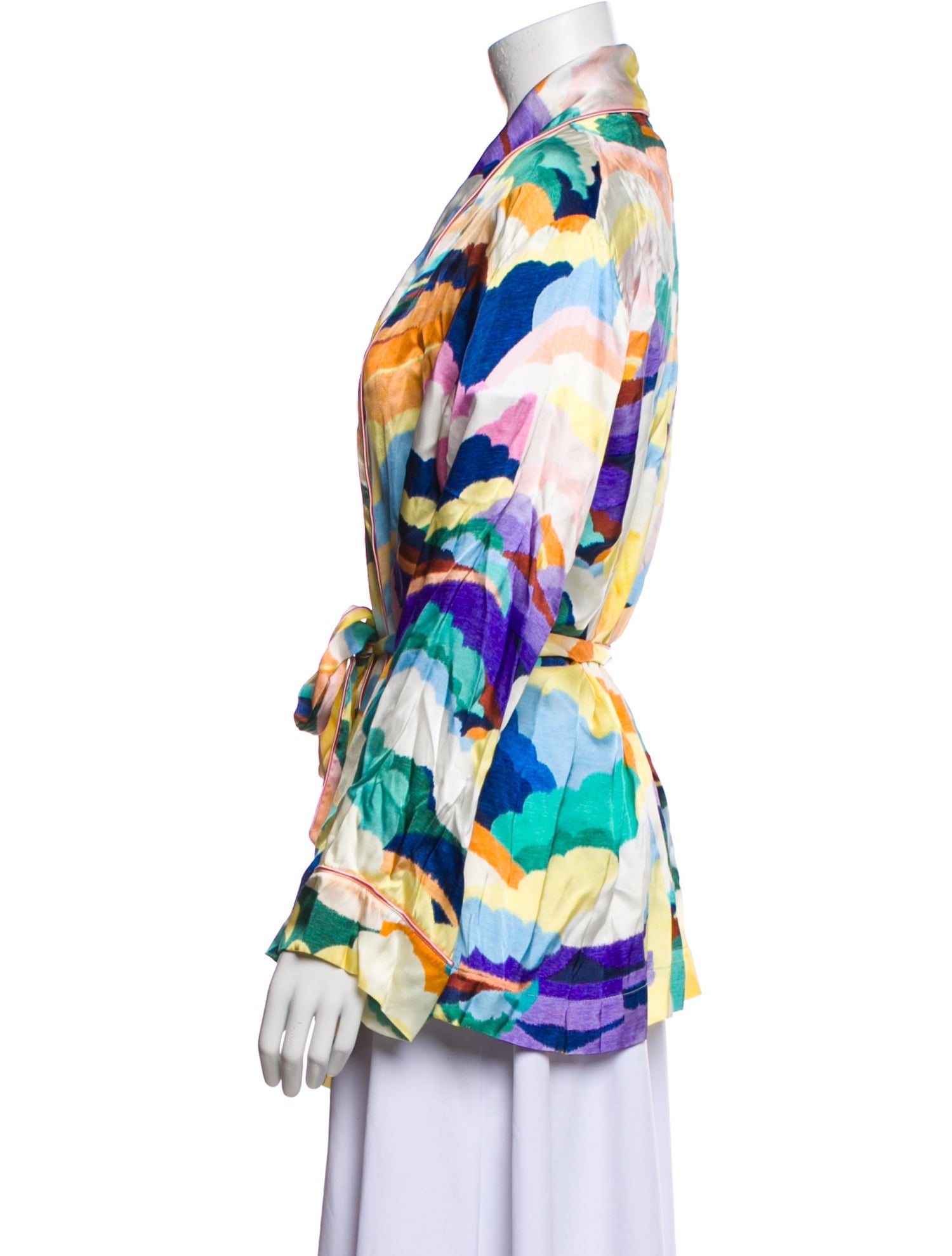 forte_forte Silk Printed Blazer