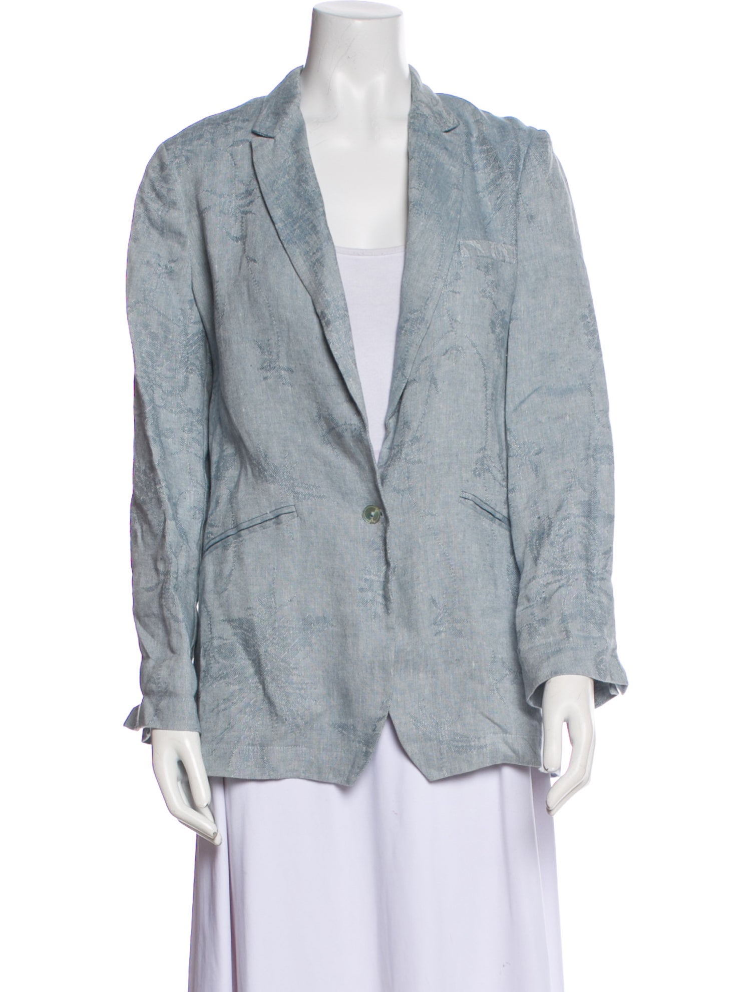 forte_forte Linen Paisley Print Blazer