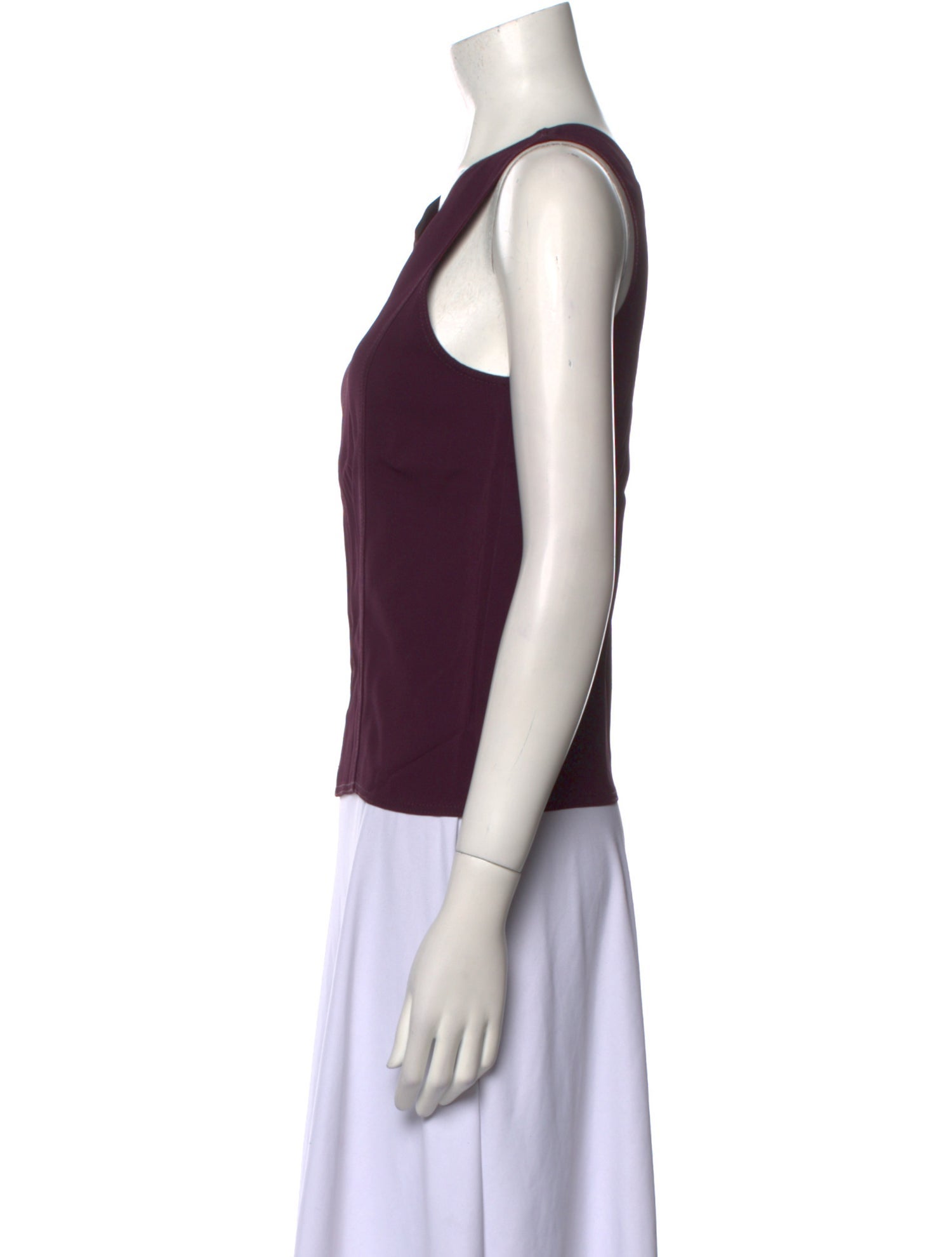 forte_forte V-Neck Sleeveless Top