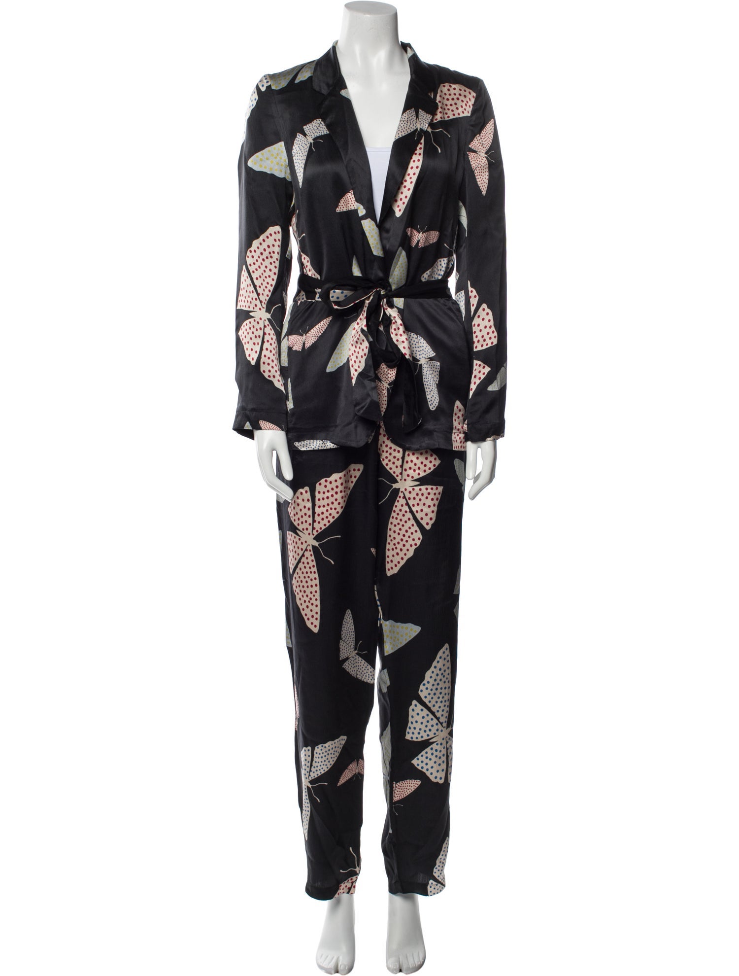 forte_forte Silk Printed Pant Set