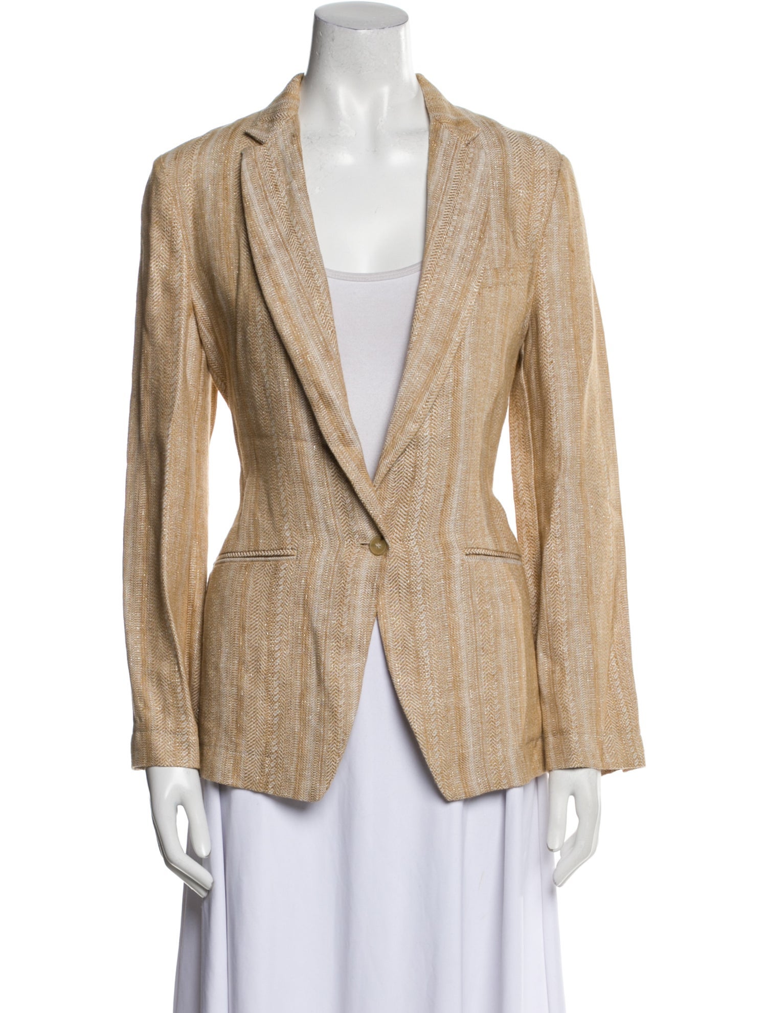 forte_forte Linen Striped Blazer w/ Tags