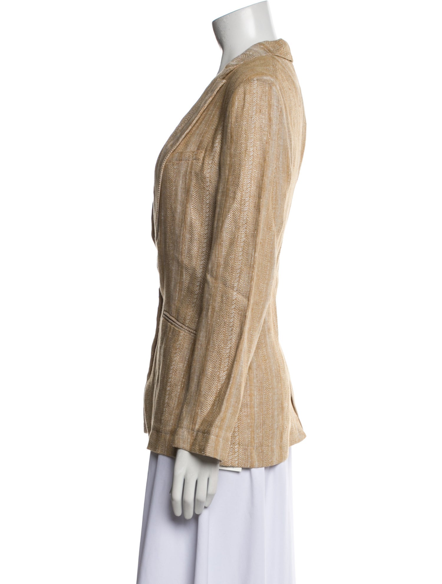 forte_forte Linen Striped Blazer w/ Tags