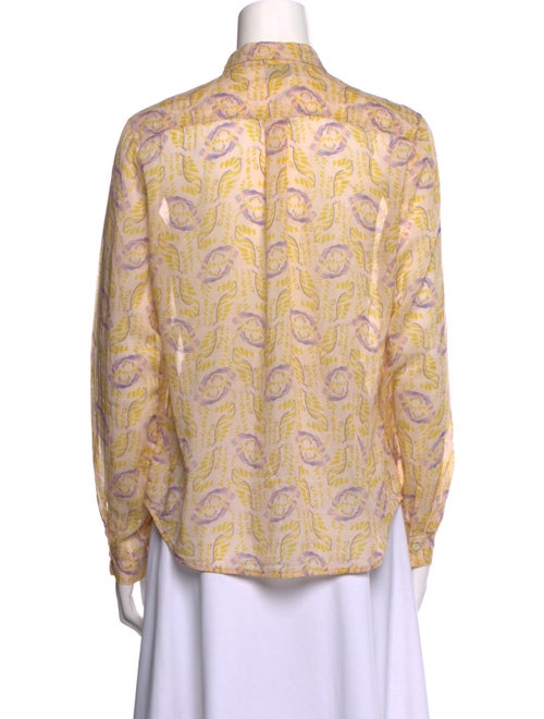 forte_forte Printed Long Sleeve Button-Up Top