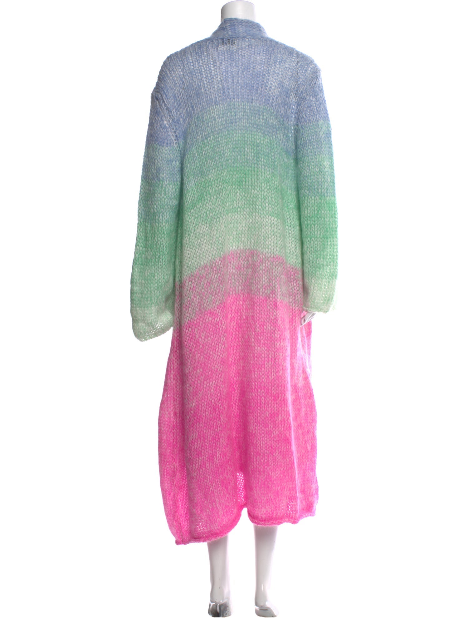 forte_forte Striped Open Front Sweater