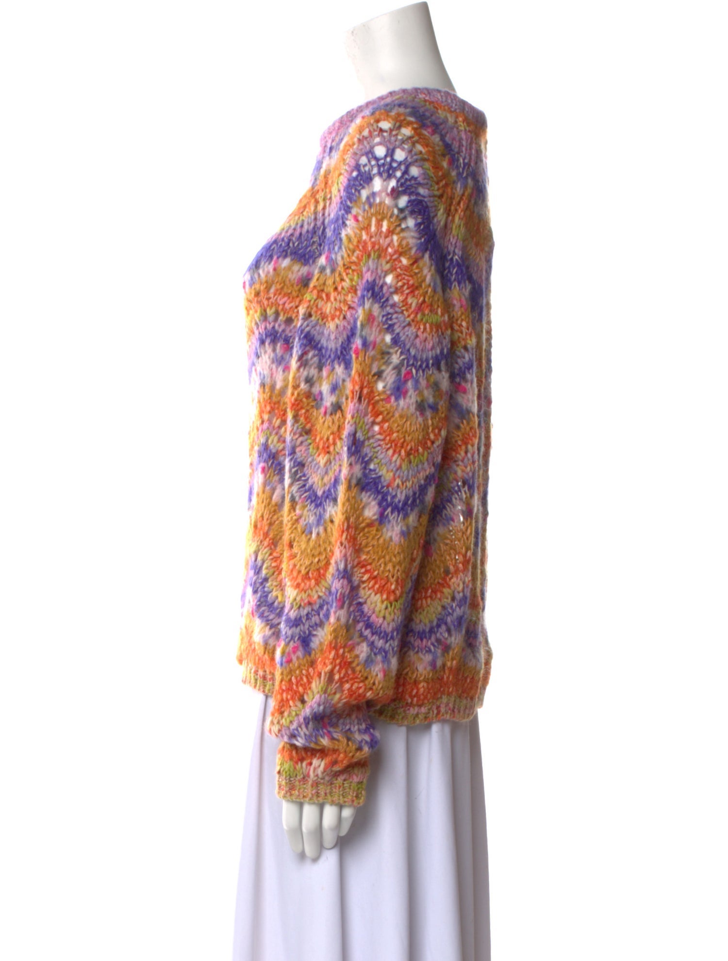 forte_forte Striped Crew Neck Sweater