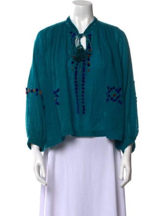 forte_forte Wool Tie Neck Blouse