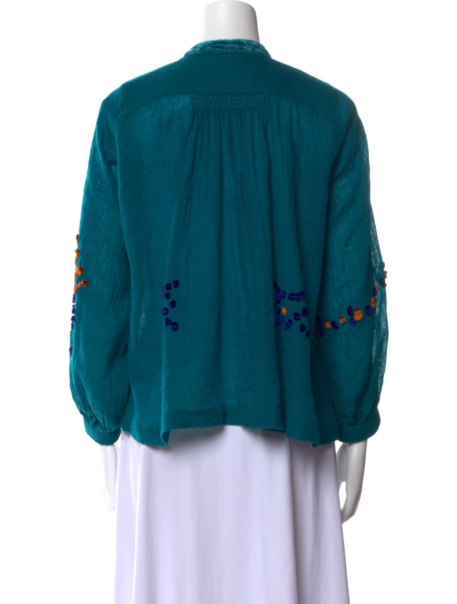 forte_forte Wool Tie Neck Blouse