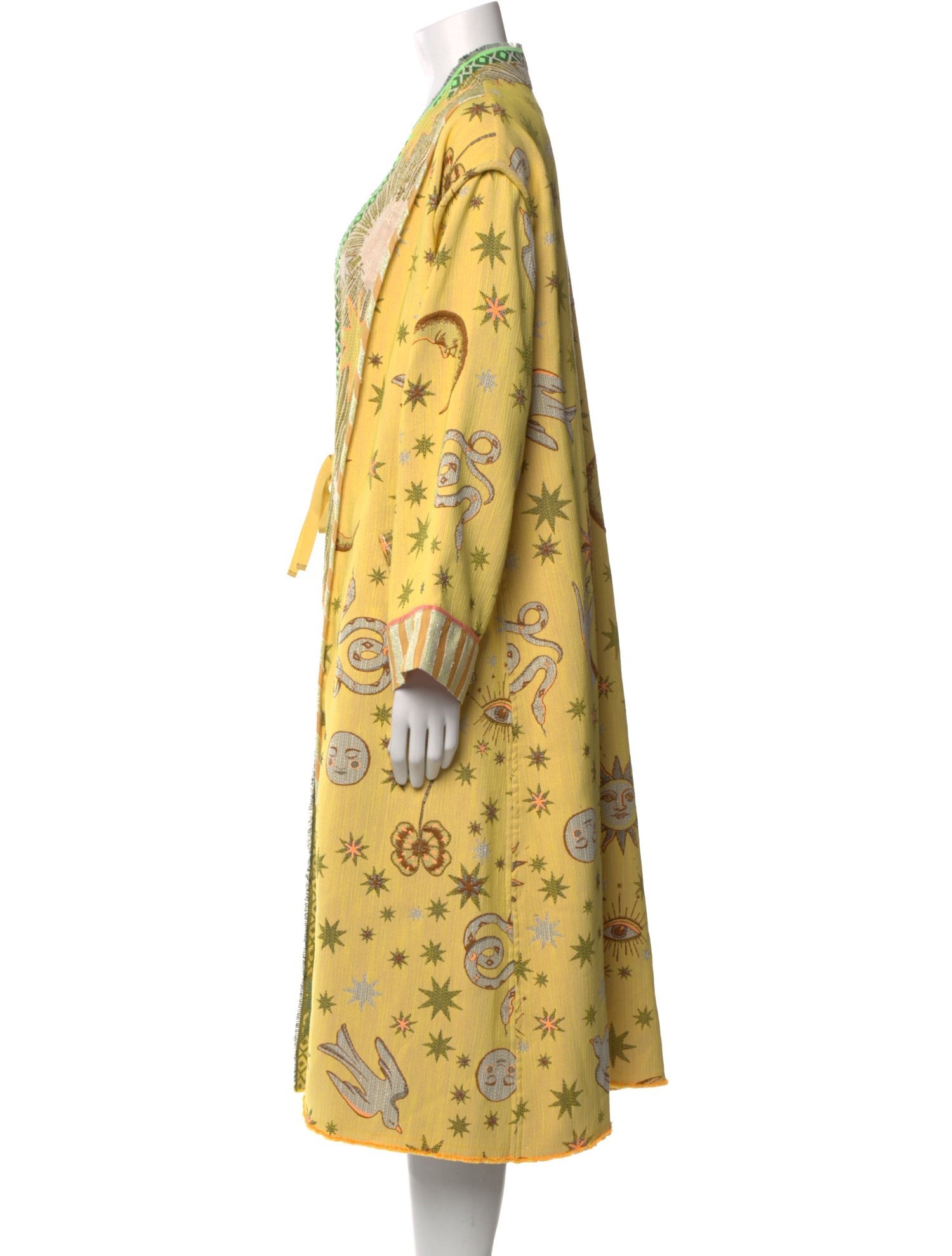 forte_forte Printed Open Front Sweater