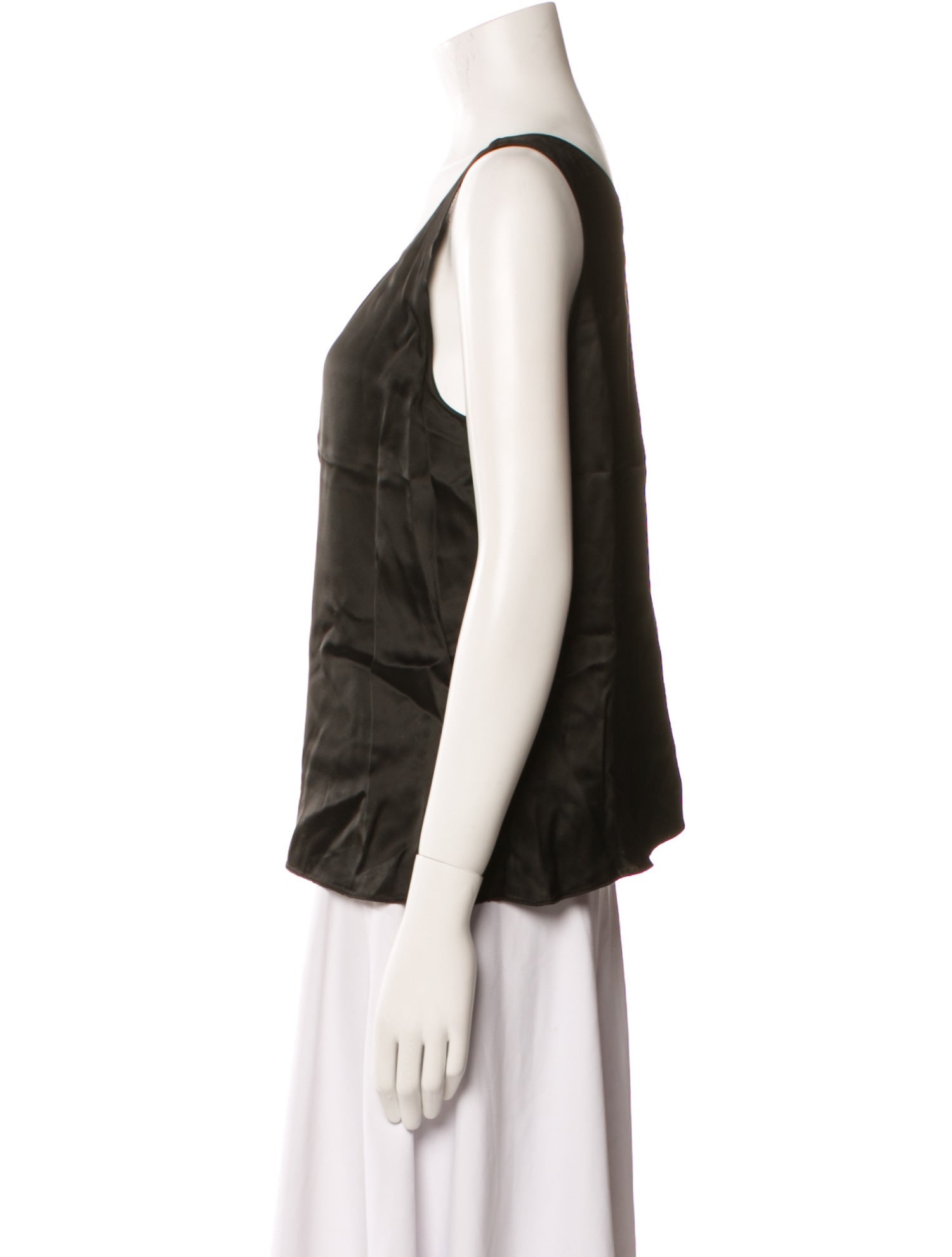 forte_forte Silk Scoop Neck Top