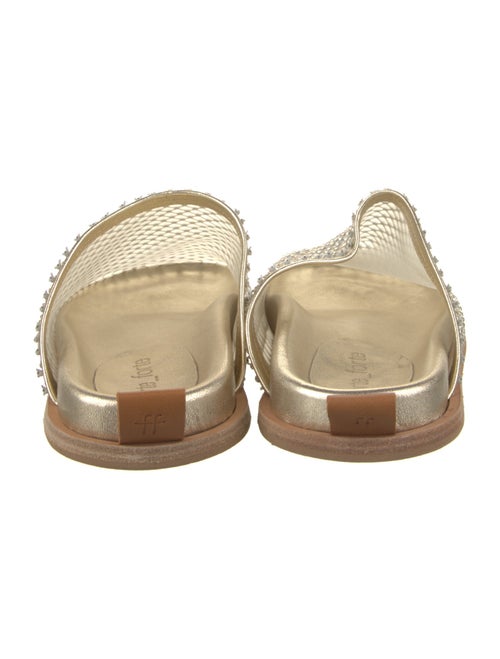 forte_forte Mesh Crystal Embellishments Mules