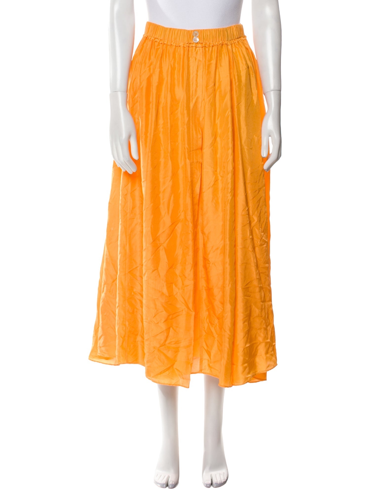 forte_forte Silk Midi Length Skirt