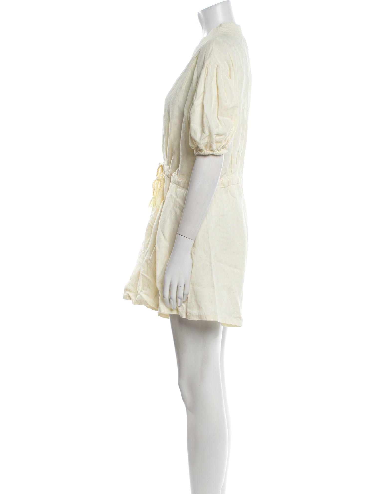 forte_forte Linen V-Neck Romper