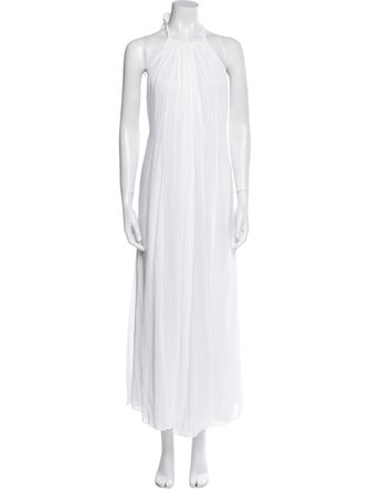 forte_forte Crew Neck Long Dress