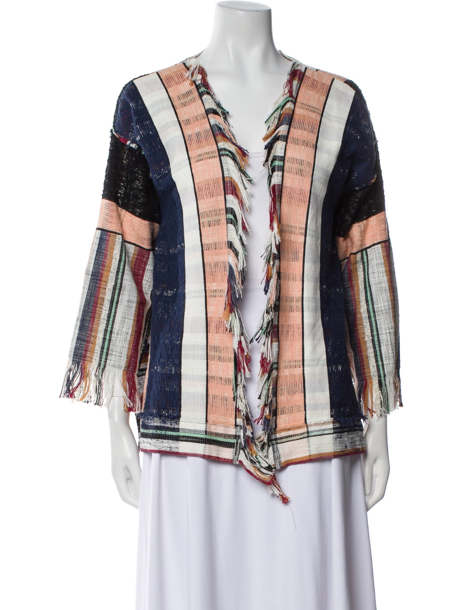 forte_forte Plaid Print Jacket