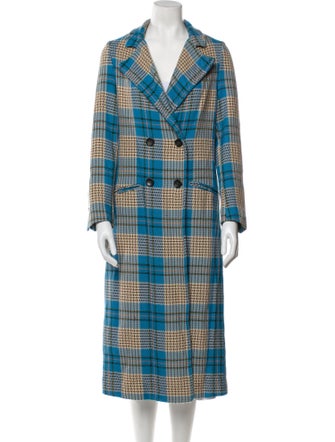 forte_forte Plaid Print Coat