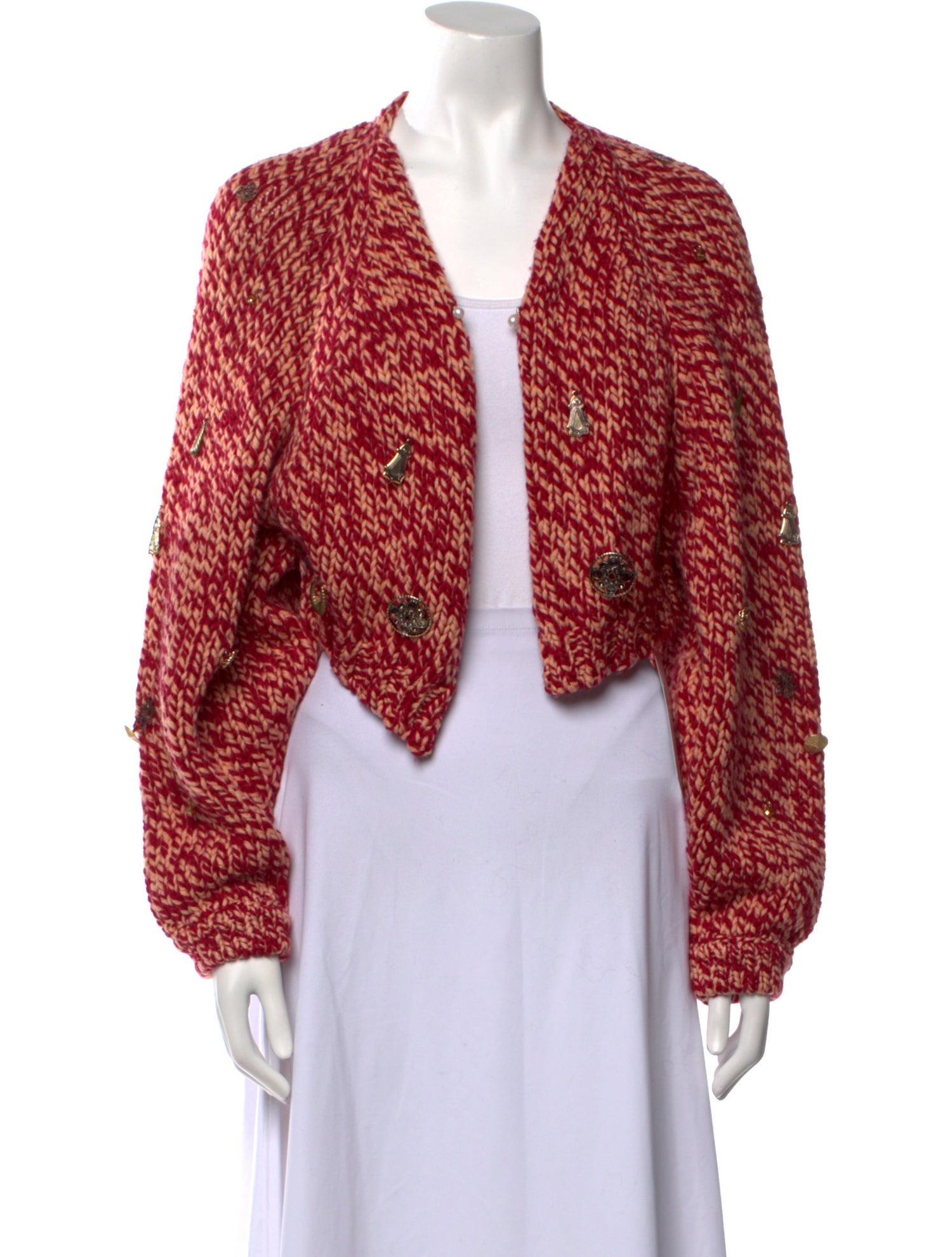 forte_forte Virgin Wool Open Front Sweater