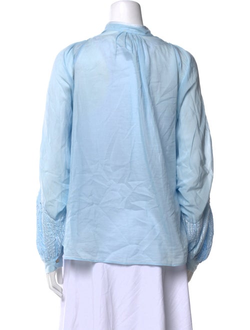 forte_forte V-Neck Long Sleeve Blouse