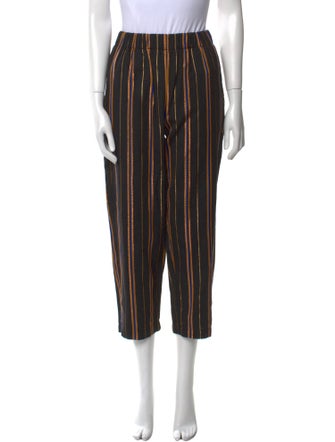 forte_forte Striped Straight Leg Pants