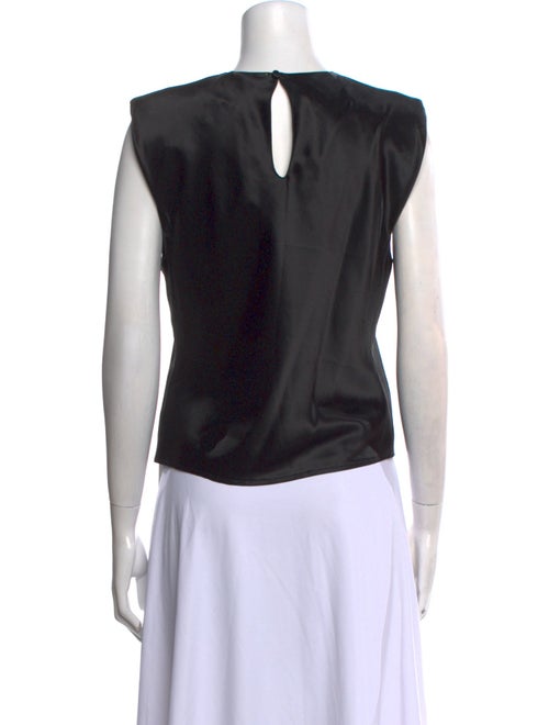 forte_forte Satin Crew Neck Crop Top