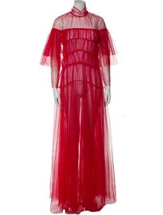 forte_forte Mock Neck Long Dress