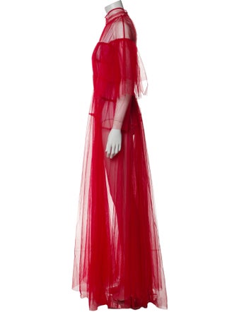 forte_forte Mock Neck Long Dress