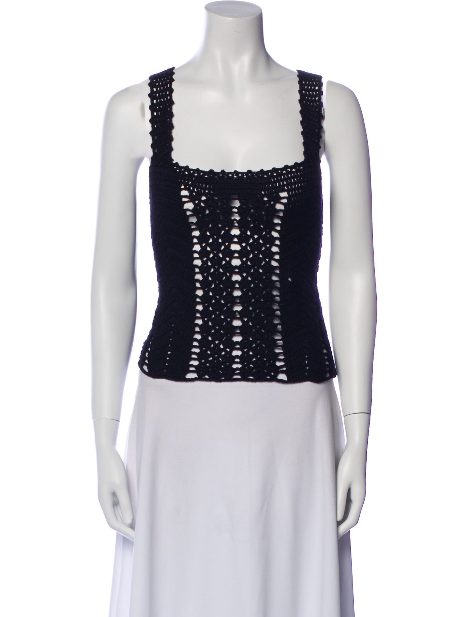 forte_forte Wool Printed Crop Top