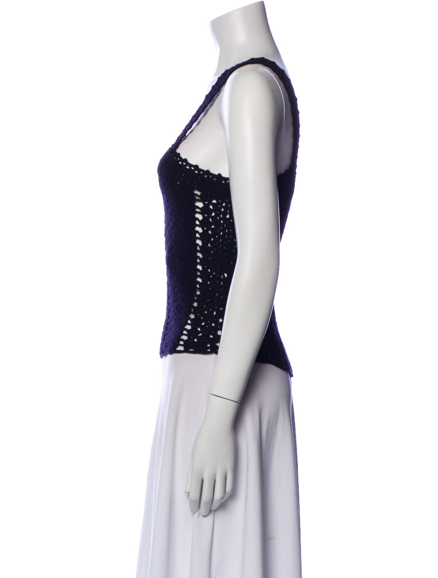 forte_forte Wool Printed Crop Top