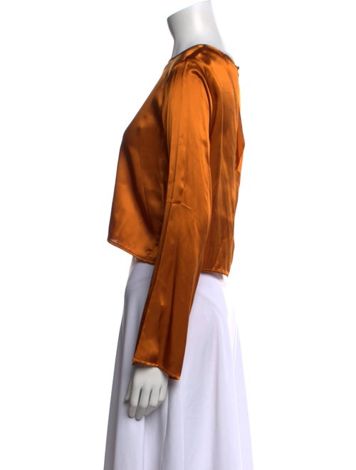 forte_forte Scoop Neck Long Sleeve Crop Top