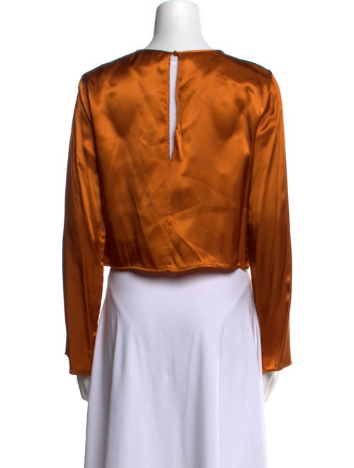 forte_forte Scoop Neck Long Sleeve Crop Top