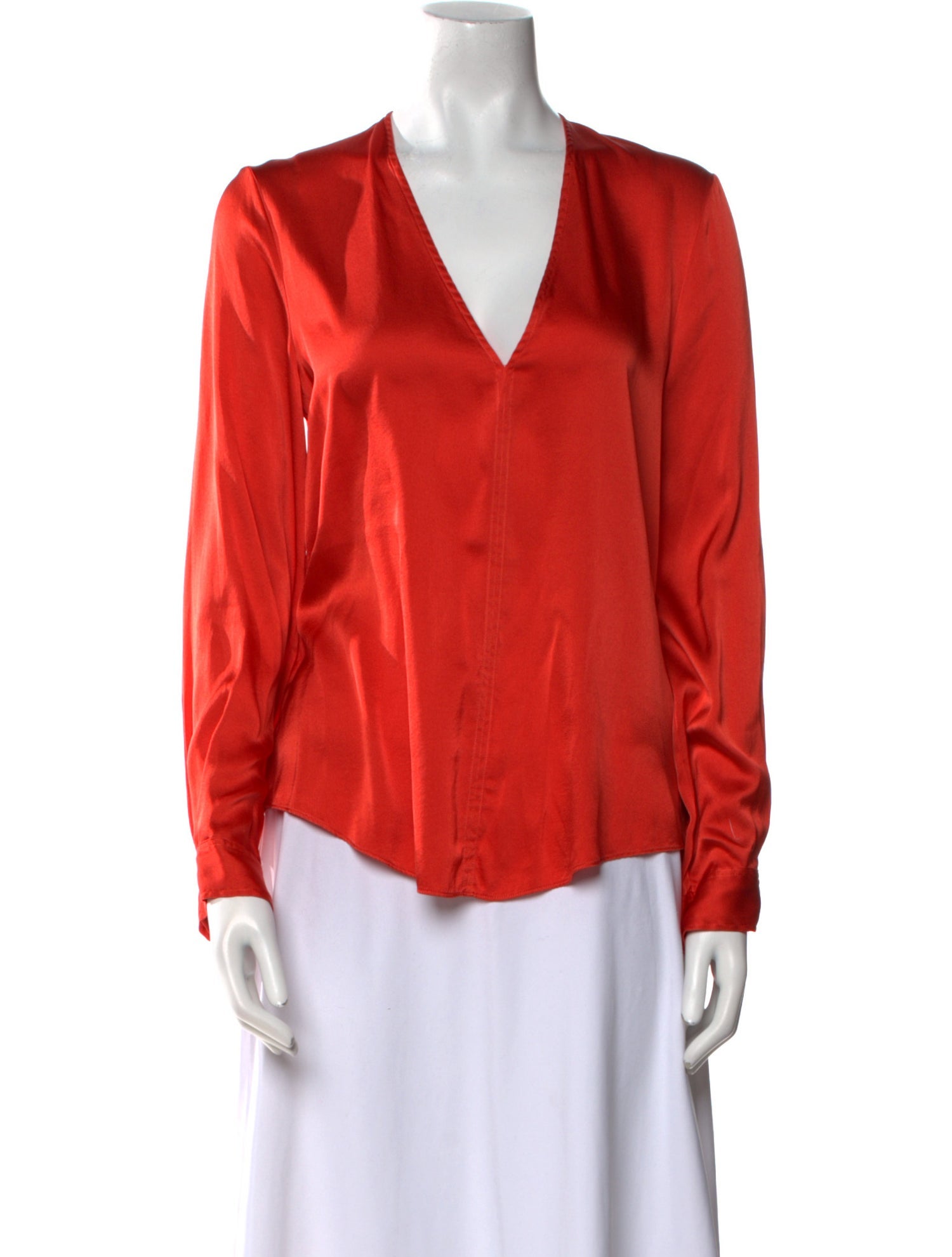 forte_forte Silk V-Neck Blouse