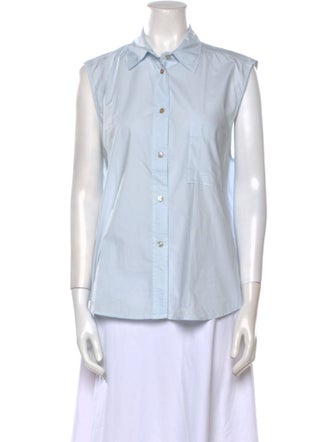 forte_forte Sleeveless Button-Up Top