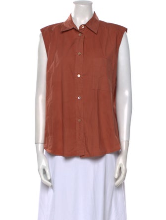 forte_forte Sleeveless Button-Up Top
